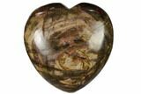 1.5" Polished Rhodonite Heart - Photo 3